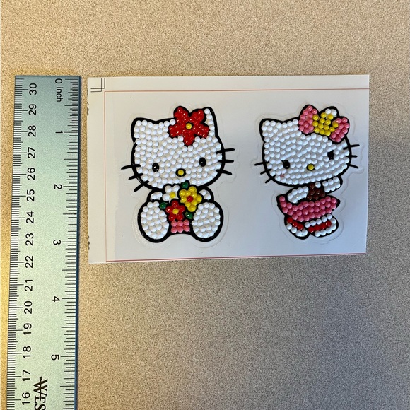 Hello Kitty Diamond Dot Stickers - set of two - Picture 2 of 6